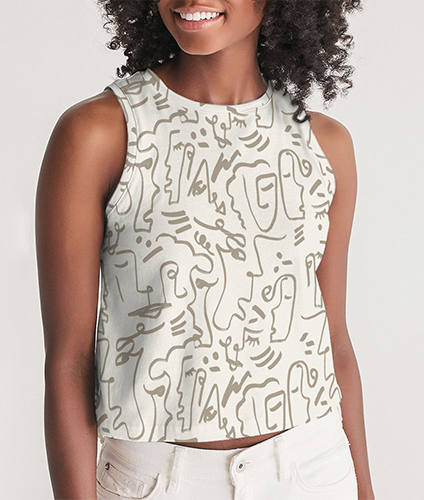 Women's All-Over Print Cropped Tank