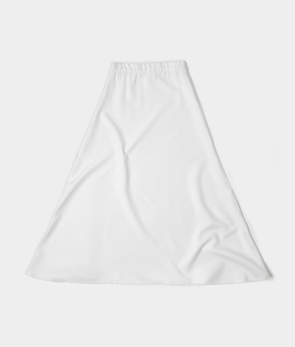 Women's All-Over Print A-Line Midi Skirt