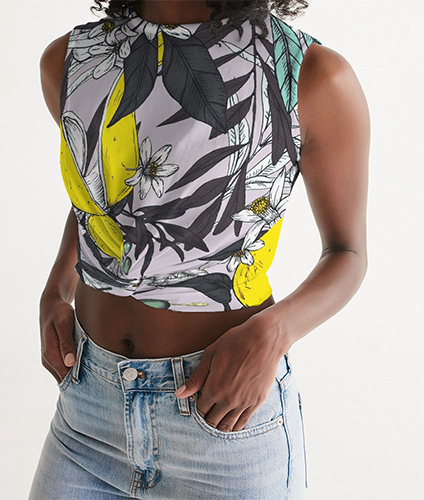 Women's  All-Over Print Twist-Front Tank 